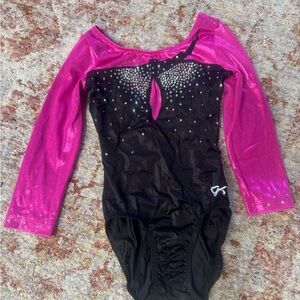 Pink and Black Kids Costume Leotard